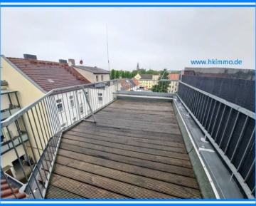 Außergewöhnliche 2-Raumwohnung mit Dusche und Wanne in Köthen/Anhalt - 2 Raumwohnung mit Dachterrasse und Bliick zur Kirche (373744)